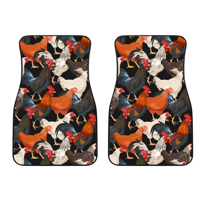 Chicken Print Pattern Car Floor Mats