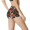 Chicken Print Pattern High Waisted Spandex Shorts-JTAMIGO.COM