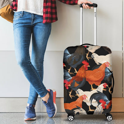 Chicken Print Pattern Luggage Cover Protector