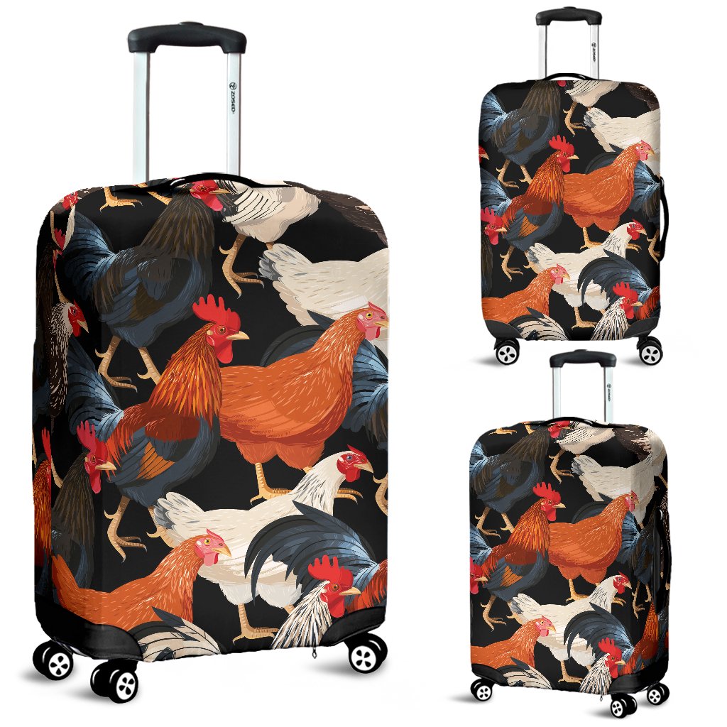 Chicken Print Pattern Luggage Cover Protector