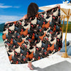 Chicken Print Pattern Sarong Pareo Wrap