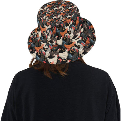 Chicken Print Pattern Unisex Bucket Hat