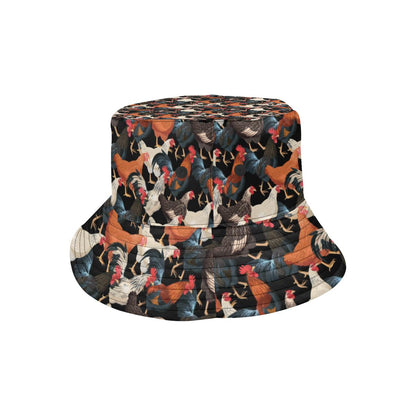 Chicken Print Pattern Unisex Bucket Hat