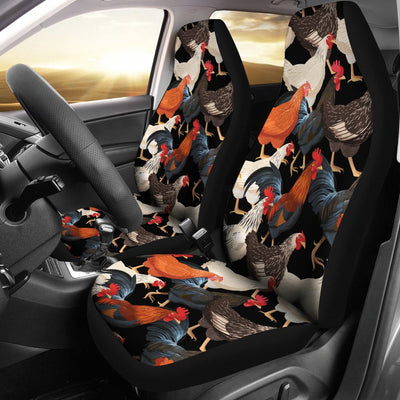 Chicken Print Pattern Universal Fit Car Seat Covers