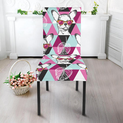 Chihuahua Cute Triangle Pattern Dinning Chair Slipper-JTAMIGO.COM