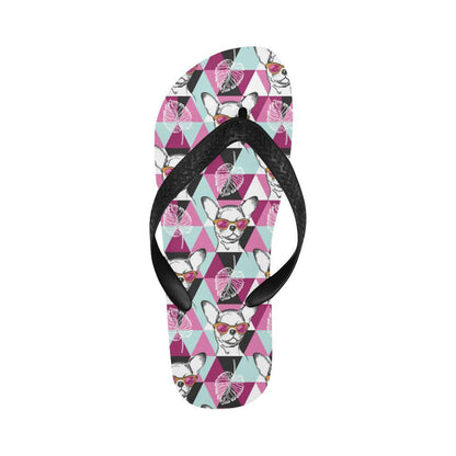 Chihuahua Cute Triangle Pattern Flip Flops-JTAMIGO.COM