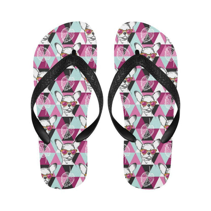 Chihuahua Cute Triangle Pattern Flip Flops-JTAMIGO.COM