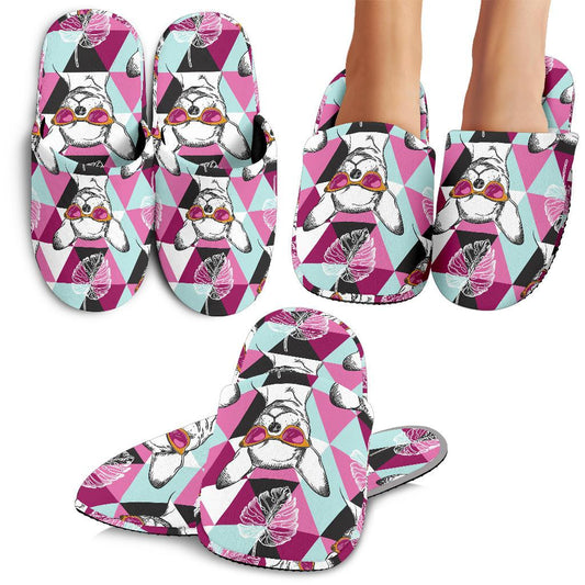 Chihuahua Cute Triangle Pattern House Slippers