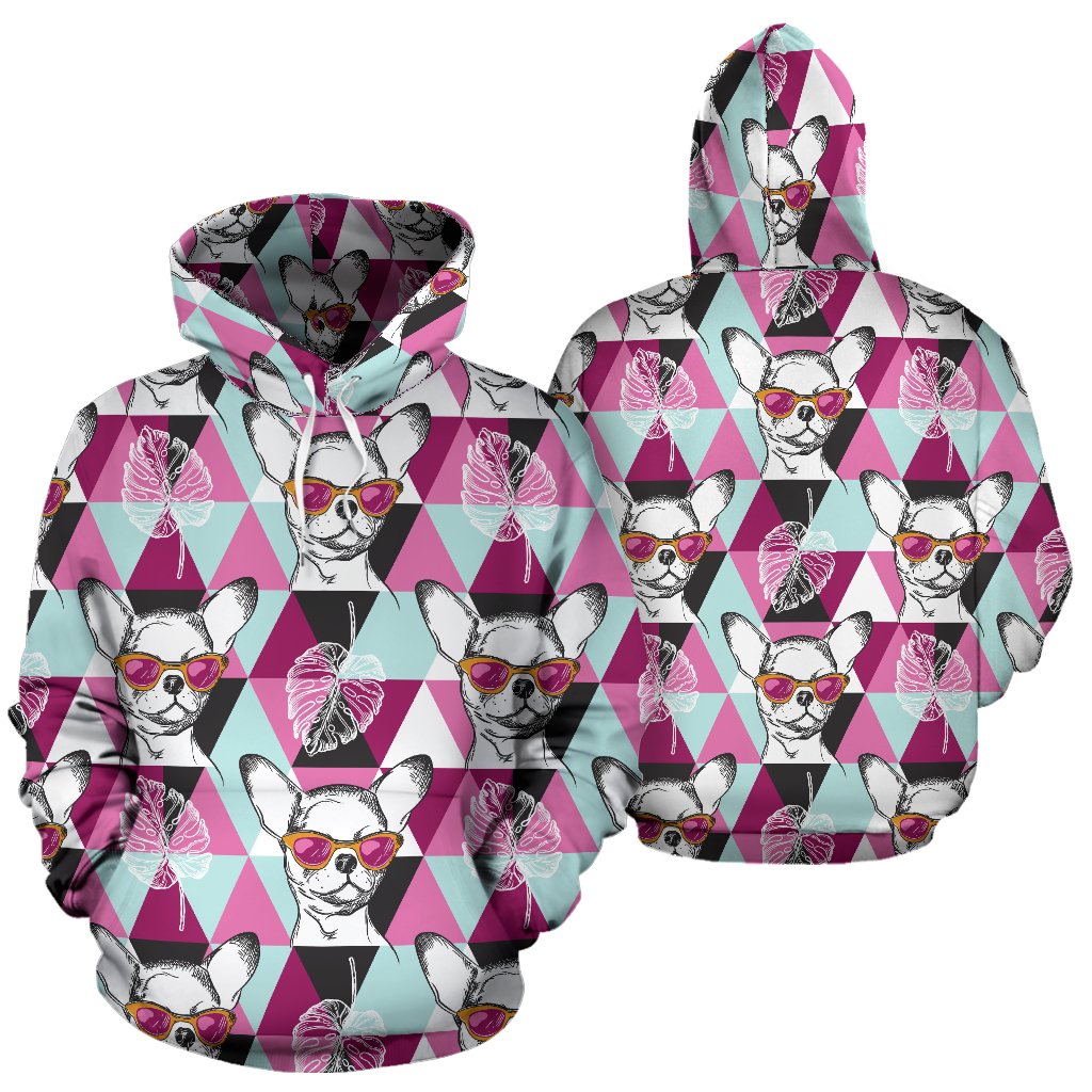Chihuahua Cute Triangle Pattern Pullover Hoodie