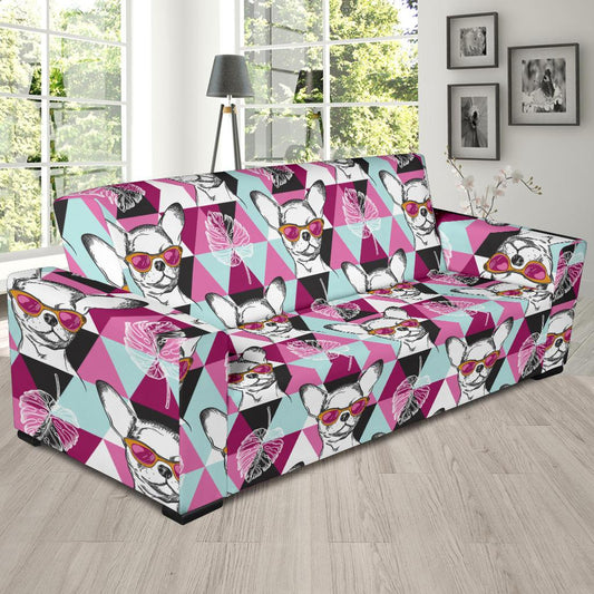 Chihuahua Cute Triangle Pattern Sofa Slipcover-JTAMIGO.COM