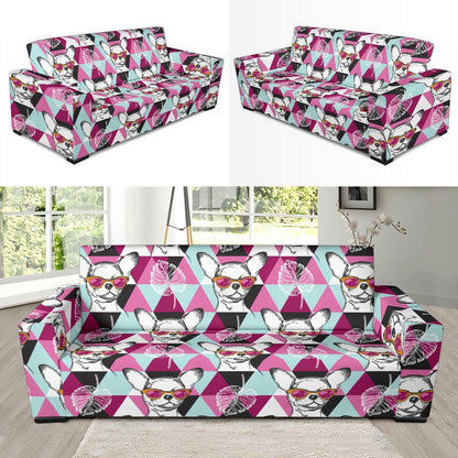 Chihuahua Cute Triangle Pattern Sofa Slipcover-JTAMIGO.COM