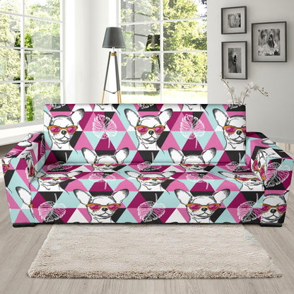 Chihuahua Cute Triangle Pattern Sofa Slipcover-JTAMIGO.COM