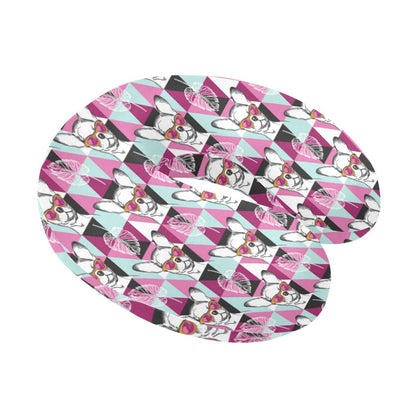 Chihuahua Cute Triangle Pattern U-Shaped Travel Neck Pillow-JTAMIGO.COM