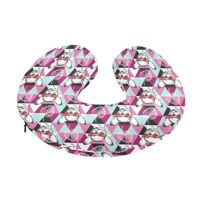 Chihuahua Cute Triangle Pattern U-Shaped Travel Neck Pillow-JTAMIGO.COM