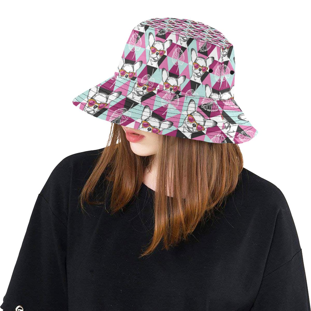 Chihuahua Cute Triangle Pattern Unisex Bucket Hat