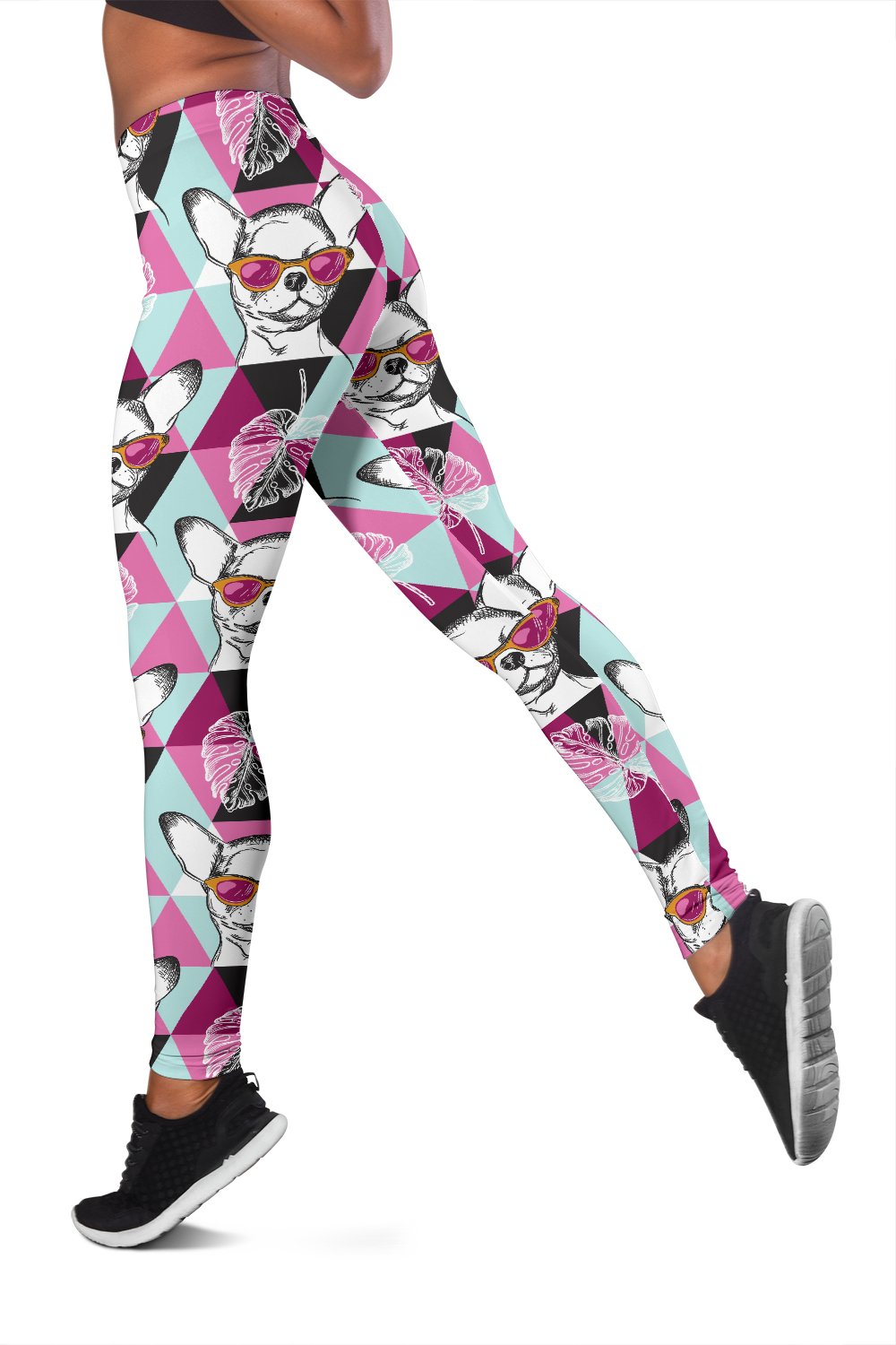 Chihuahua Cute Triangle Pattern Women Leggings