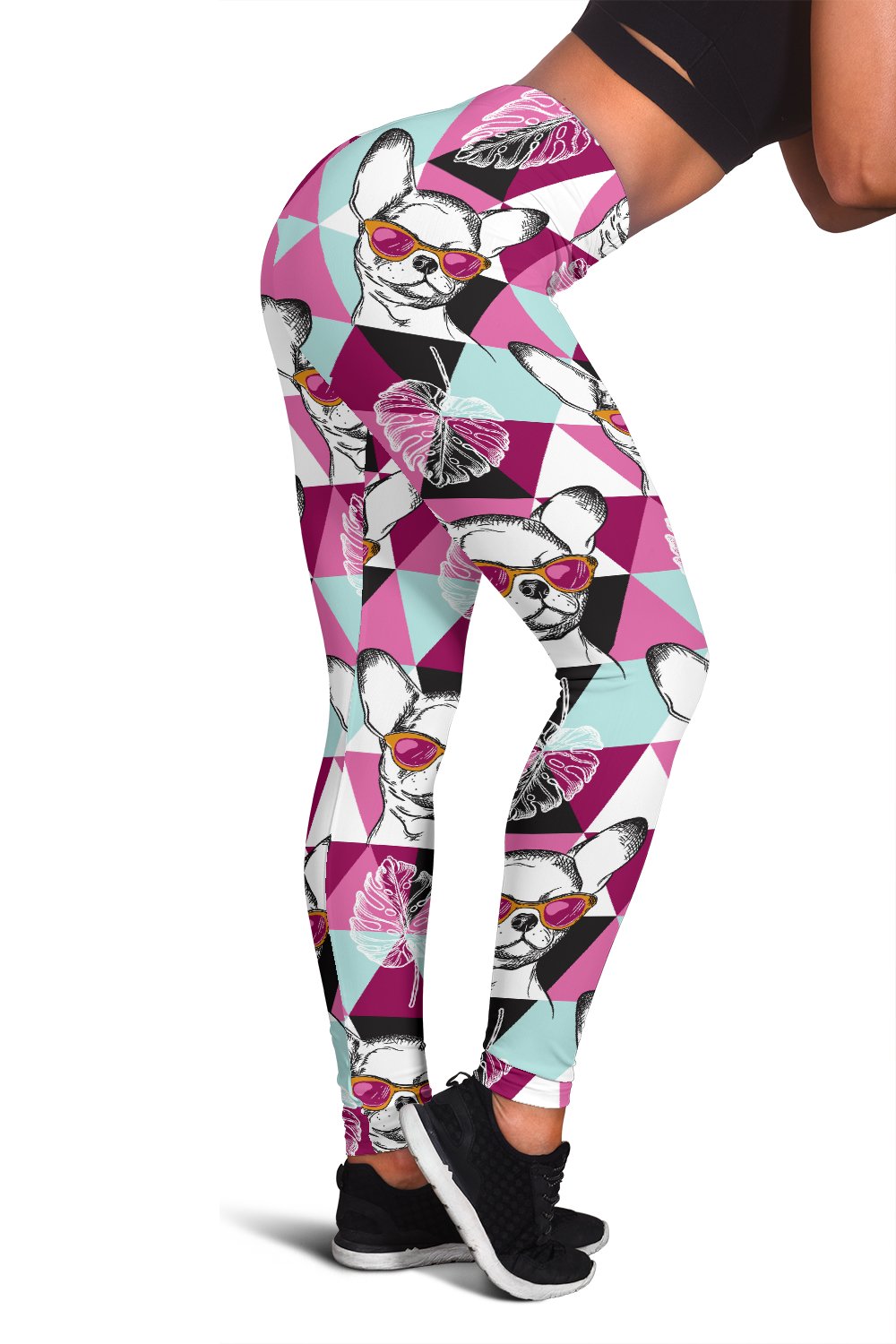 Chihuahua Cute Triangle Pattern Women Leggings