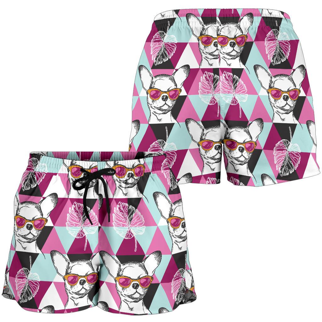 Chihuahua Cute Triangle Pattern Women Shorts-JTAMIGO.COM