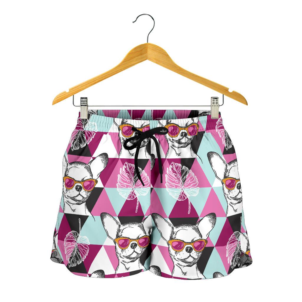 Chihuahua Cute Triangle Pattern Women Shorts-JTAMIGO.COM