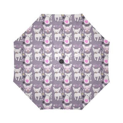 Chihuahua Happy Pattern Automatic Foldable Umbrella