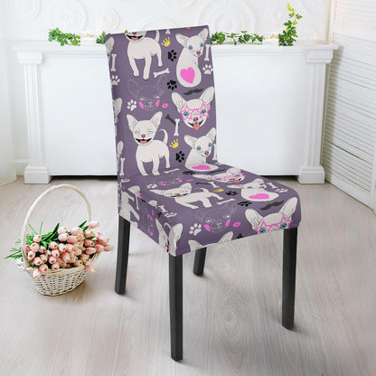 Chihuahua Happy Pattern Dinning Chair Slipper-JTAMIGO.COM