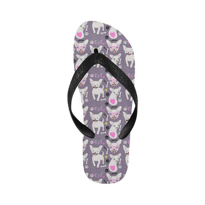Chihuahua Happy Pattern Flip Flops-JTAMIGO.COM