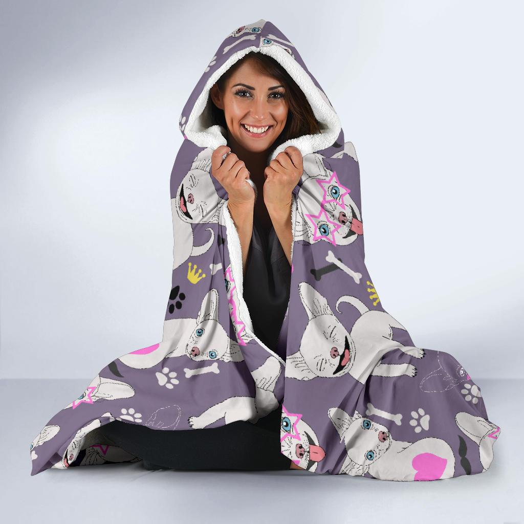 Chihuahua Happy Pattern Hooded Blanket-JTAMIGO.COM