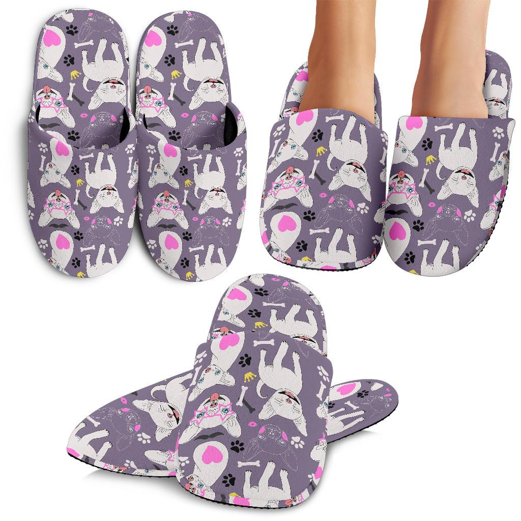 Chihuahua Happy Pattern House Slippers