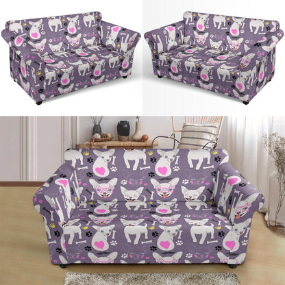 Chihuahua Happy Pattern Loveseat Slipcover-JTAMIGO.COM