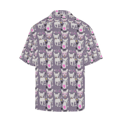 Chihuahua Happy Pattern Men Aloha Hawaiian Shirt