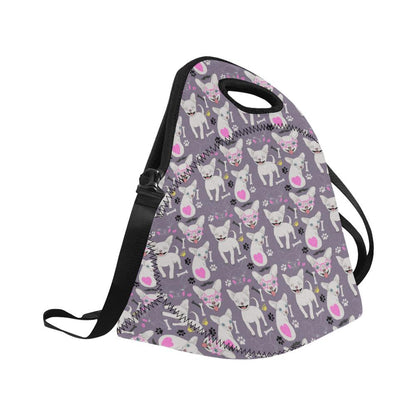 Chihuahua Happy Pattern Neoprene Lunch Bag (Model 1669)(Large)-JTAMIGO.COM