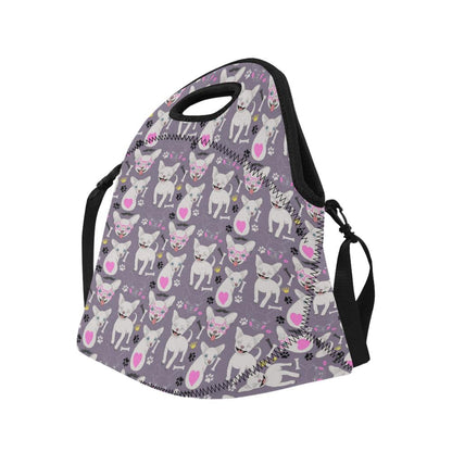 Chihuahua Happy Pattern Neoprene Lunch Bag (Model 1669)(Large)-JTAMIGO.COM