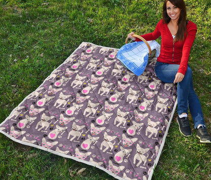 Chihuahua Happy Pattern Premium Quilt-JTAMIGO.COM