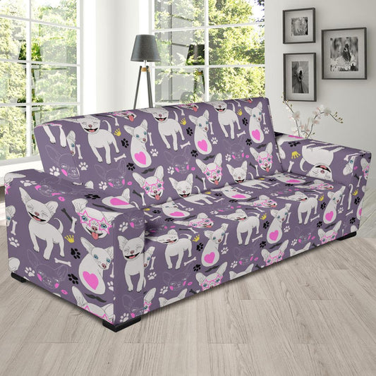 Chihuahua Happy Pattern Sofa Slipcover-JTAMIGO.COM