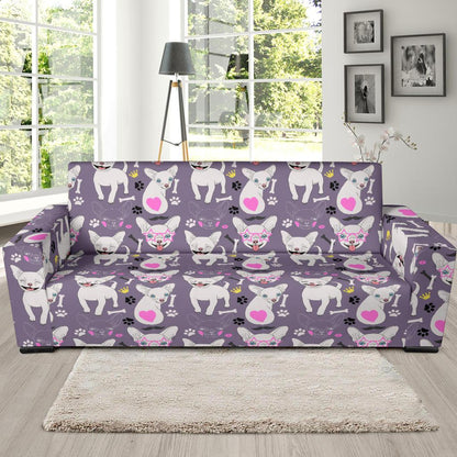 Chihuahua Happy Pattern Sofa Slipcover-JTAMIGO.COM