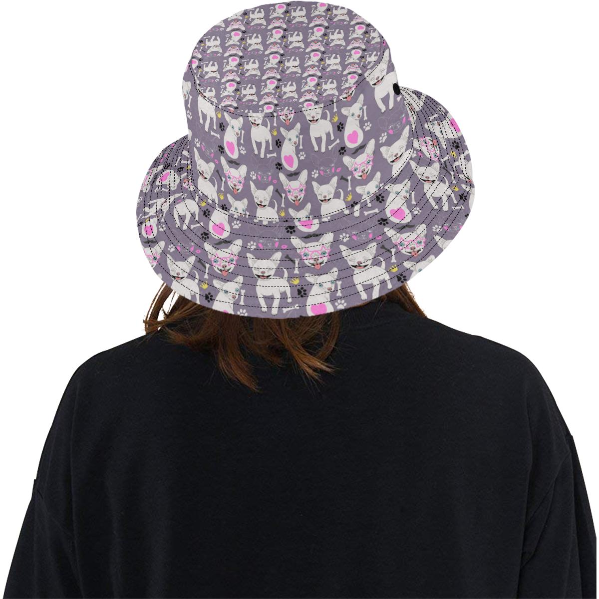 Chihuahua Happy Pattern Unisex Bucket Hat