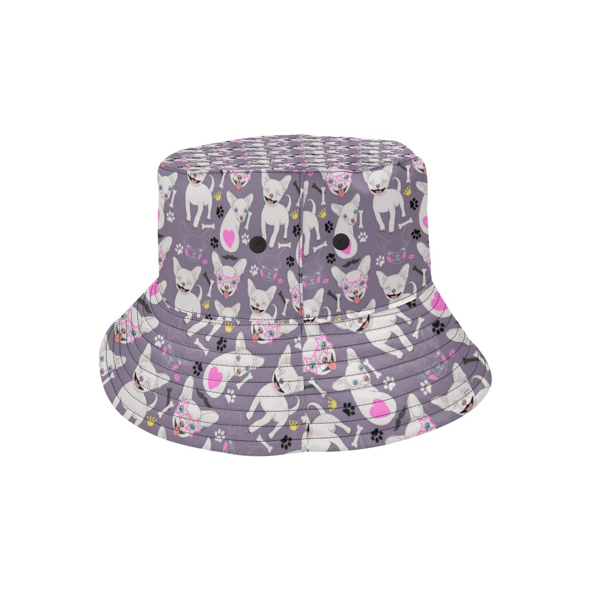 Chihuahua Happy Pattern Unisex Bucket Hat
