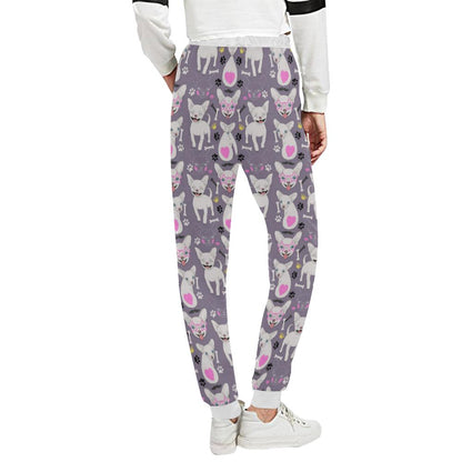 Chihuahua Happy Pattern Unisex Casual Sweatpants (Model L11)-JTAMIGO.COM