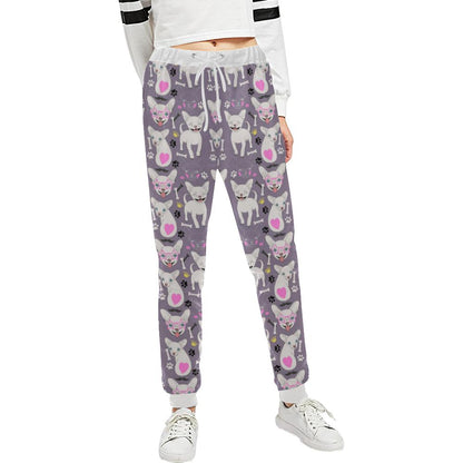 Chihuahua Happy Pattern Unisex Casual Sweatpants (Model L11)-JTAMIGO.COM