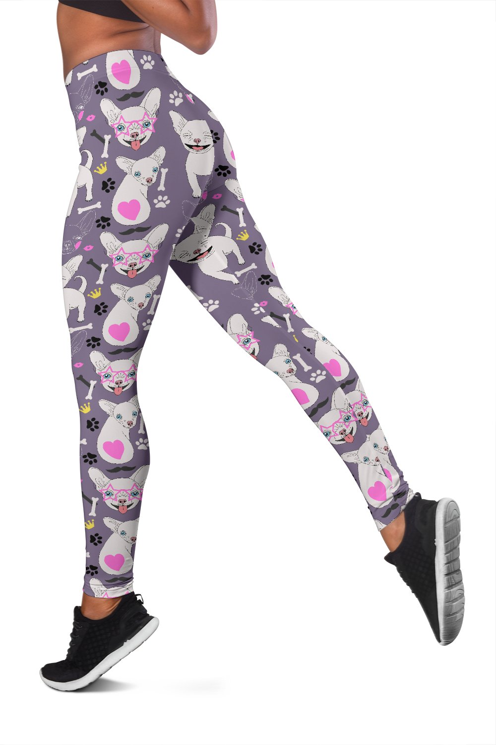 Chihuahua Happy Pattern Women Leggings