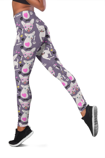 Chihuahua Happy Pattern Women Leggings