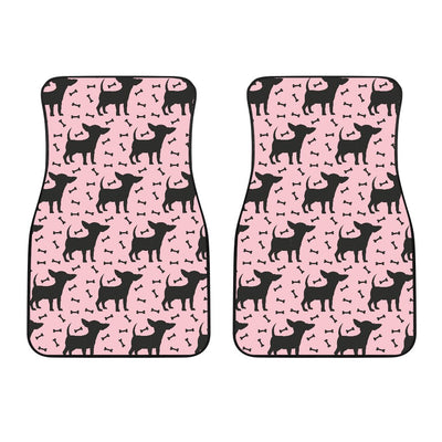 Chihuahua Pink Print Pattern Car Floor Mats