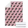 Chihuahua Pink Print Pattern Fleece Blanket
