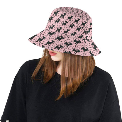 Chihuahua Pink Print Pattern Unisex Bucket Hat