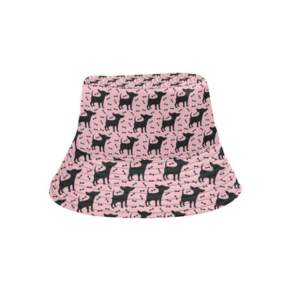 Chihuahua Pink Print Pattern Unisex Bucket Hat