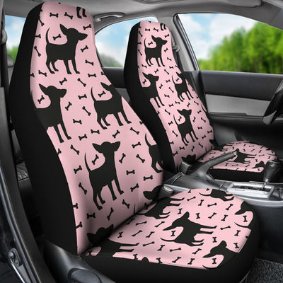 Chihuahua Pink Print Pattern Universal Fit Car Seat Covers