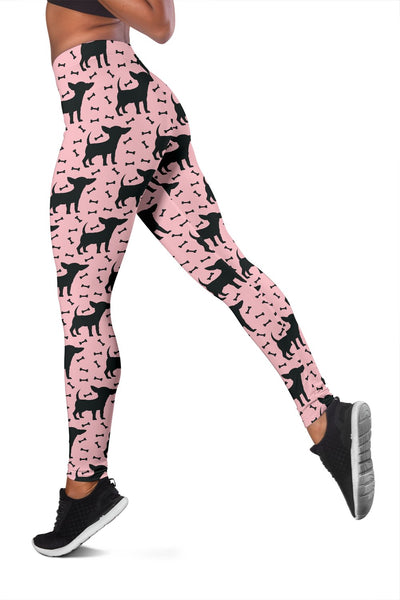Chihuahua Pink Print Pattern Women Leggings