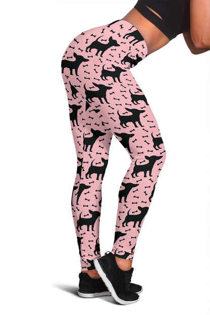 Chihuahua Pink Print Pattern Women Leggings