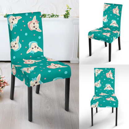 Chihuahua Polka Dot Pattern Dinning Chair Slipper-JTAMIGO.COM