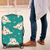 Chihuahua Polka Dot Pattern Luggage Cover Protector